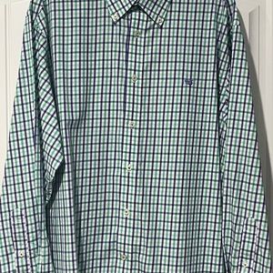 Southern Marsh Plaid Button Down XL